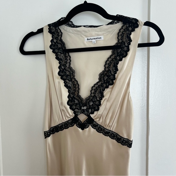 Reformation Aliceyn Silk Dress - Picture 6 of 8